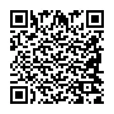 Codice QR per il numero di telefono +2698421833