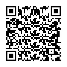 Codice QR per il numero di telefono +2698421834