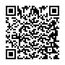 Codice QR per il numero di telefono +2698421852