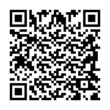 QR код за телефонен номер +2698421860