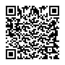 QR код за телефонен номер +2698421908