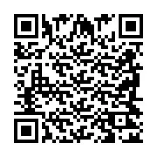 QR-code voor telefoonnummer +2698422024