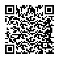 Codice QR per il numero di telefono +2698422076