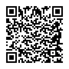 Codice QR per il numero di telefono +2698422087