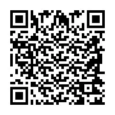 QR-code voor telefoonnummer +2698422089