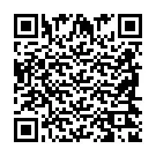 Codice QR per il numero di telefono +2698422809