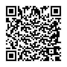 Codice QR per il numero di telefono +2698760898