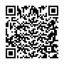 QR-code voor telefoonnummer +2698761075