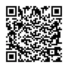 QR-code voor telefoonnummer +2698761080