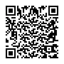 QR-code voor telefoonnummer +2698761103