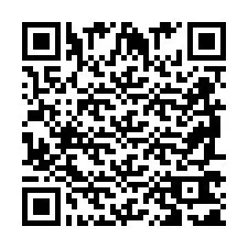 Codice QR per il numero di telefono +2698761121