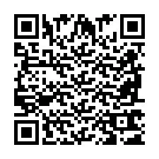 Codice QR per il numero di telefono +2698761247