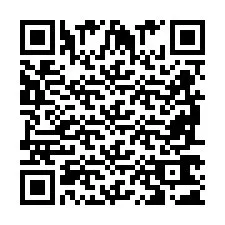 Codice QR per il numero di telefono +2698761297