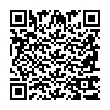 Codice QR per il numero di telefono +2698761347