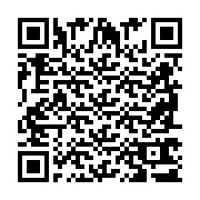 Codice QR per il numero di telefono +2698761349