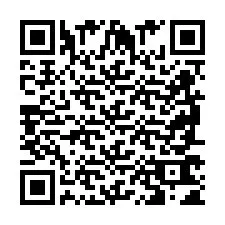 Codice QR per il numero di telefono +2698761438