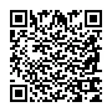 Codice QR per il numero di telefono +2698761445