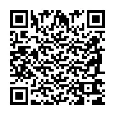 QR-code voor telefoonnummer +2698761620