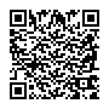 QR-code voor telefoonnummer +2698761804