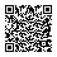 QR-code voor telefoonnummer +2698761808