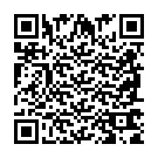 Codice QR per il numero di telefono +2698761818