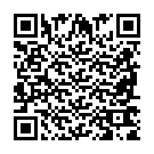 QR-код для номера телефона +2698761837