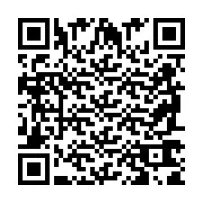 QR-code voor telefoonnummer +2698761891