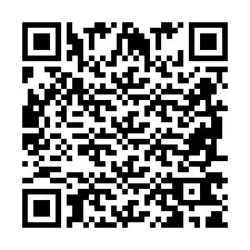 Codice QR per il numero di telefono +2698761927