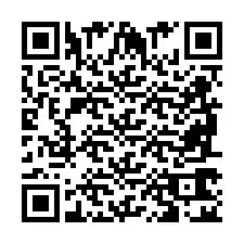 QR код за телефонен номер +2698762087