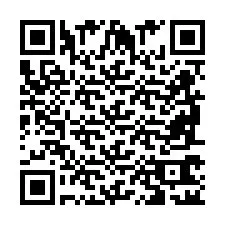 Codice QR per il numero di telefono +2698762107