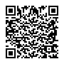 Codice QR per il numero di telefono +2698762136