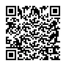 Codice QR per il numero di telefono +2698762161