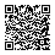 Codice QR per il numero di telefono +2698762191