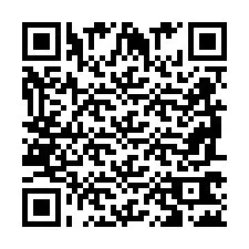 Codice QR per il numero di telefono +2698762215