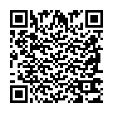 Codice QR per il numero di telefono +2698763038