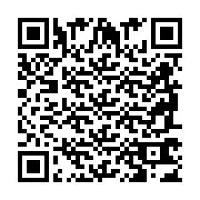 Codice QR per il numero di telefono +2698763410