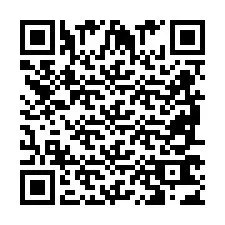 Codice QR per il numero di telefono +2698763433