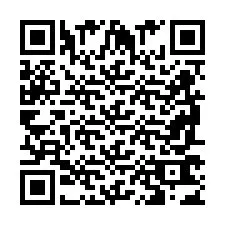 QR-code voor telefoonnummer +2698763435