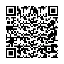 Codice QR per il numero di telefono +2698763489