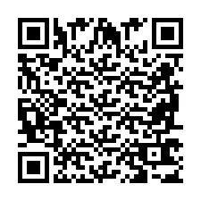 QR-code voor telefoonnummer +2698763557