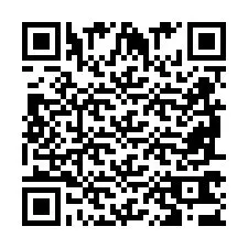 Codice QR per il numero di telefono +2698763617