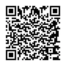 QR код за телефонен номер +2698763624