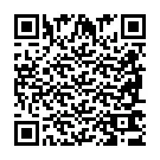 QR-code voor telefoonnummer +2698763632