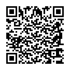 Código QR para número de telefone +2698763689