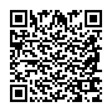 Código QR para número de telefone +2698763869