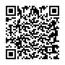 Código QR para número de teléfono +2698763890