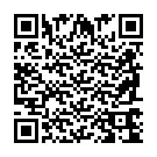 Codice QR per il numero di telefono +2698764001