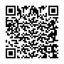 QR-code voor telefoonnummer +2698764042