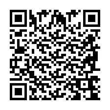 QR-code voor telefoonnummer +2698764052