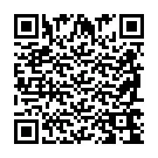 QR код за телефонен номер +2698764061